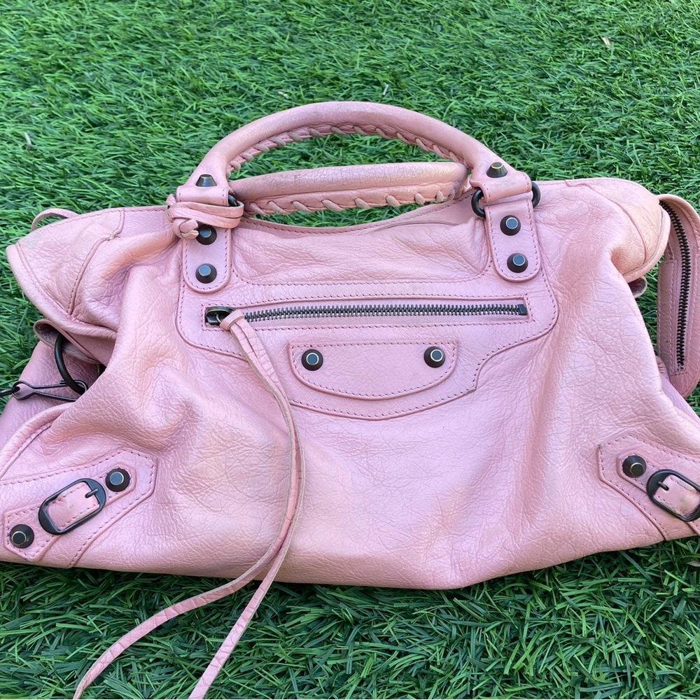 Pink mid sized Balenziaga bag great condition
